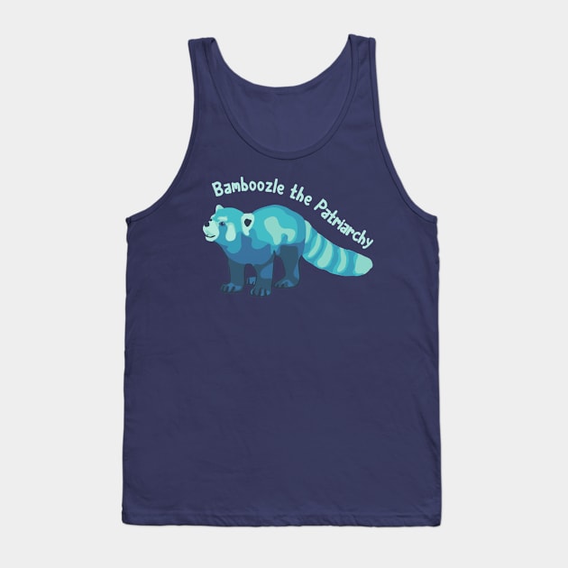 Red Panda - Bamboozle the Patriarchy Tank Top by Slightly Unhinged